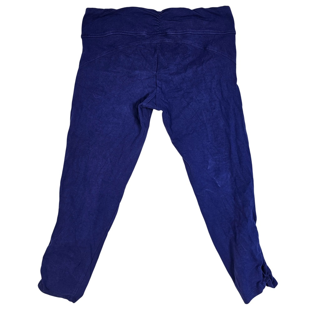 athleta Purple‎ Ruched Cropped Yoga Leggings Pants Athletic Wear Womens Size S